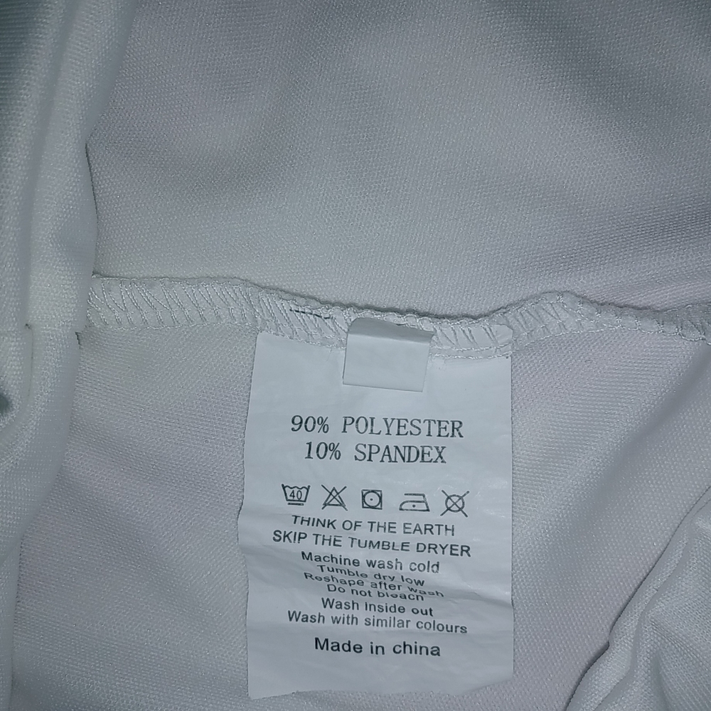 Beautiful 2X Side Laced White Pants - Picture 2 of 7